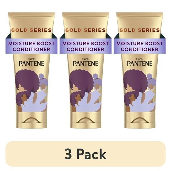 (3 pack) Pantene Pro-V Moisture Boost Conditioner, Gold Series, 11.1 fl oz