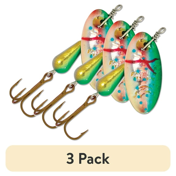 (3 pack) Panther Martin PMH_1_SPB Classic Holographic Spinners Fishing Lure - Spotted Blue Holographic - 1 (1/32 oz)