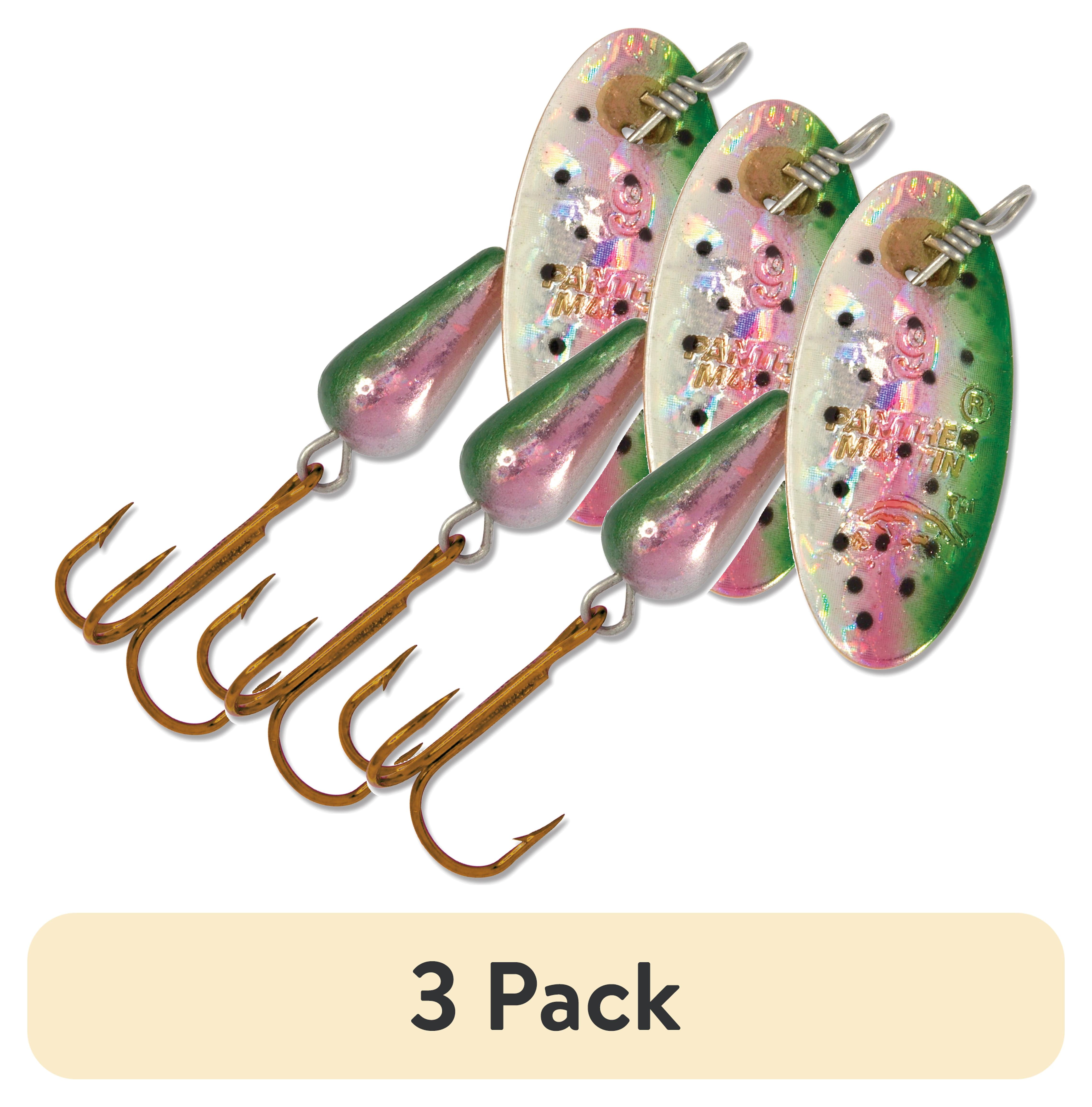 (3 pack) Panther Martin PMH_4_RTH Classic Holographic Spinners Fishing Lure - Rainbow Trout Holographic - 4 (1/8 oz)