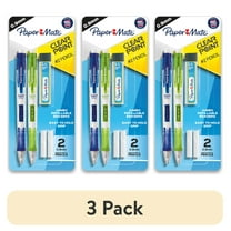 (3 pack) Paper Mate Clearpoint Mechanical Pencils Starter Kit, HB #2 Lead (0.9mm), Assorted Barrels, 2 Count