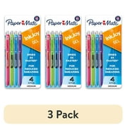 3 عبوات أقلام جل Paper Mate InkJoy، نقطة متوسطة، متنوعة، 4 عبوات