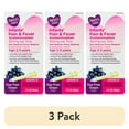 thumbnail image 1 of (3 pack) Parent's Choice Infants' Pain and Fever Acetaminophen, 160 mg, Grape, 2 fl oz, 1 of 9
