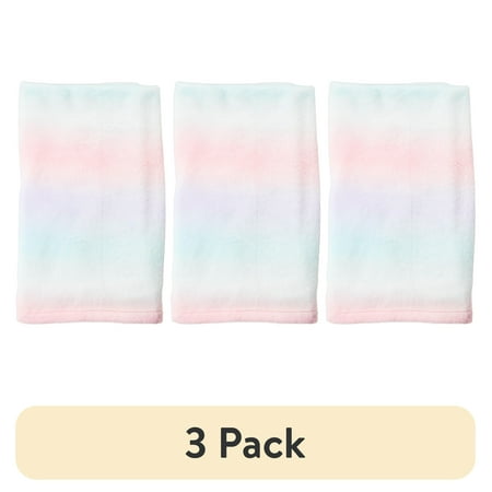 (3 pack) Parent's Choice Ombre Plush Blanket, 30" x 36"