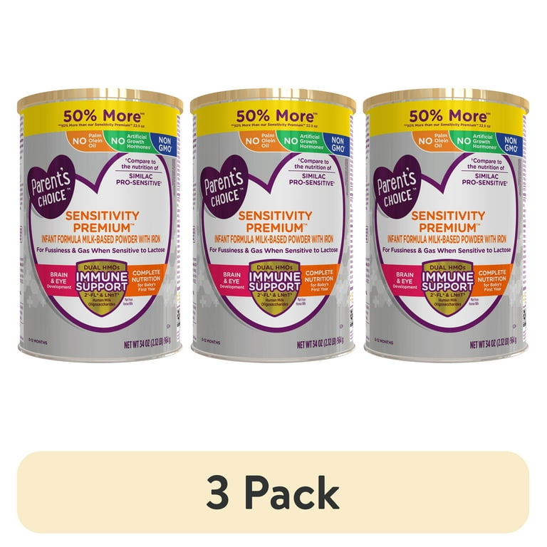 pack) Parent's Choice Sensitivity Premium Baby Formula with Iron