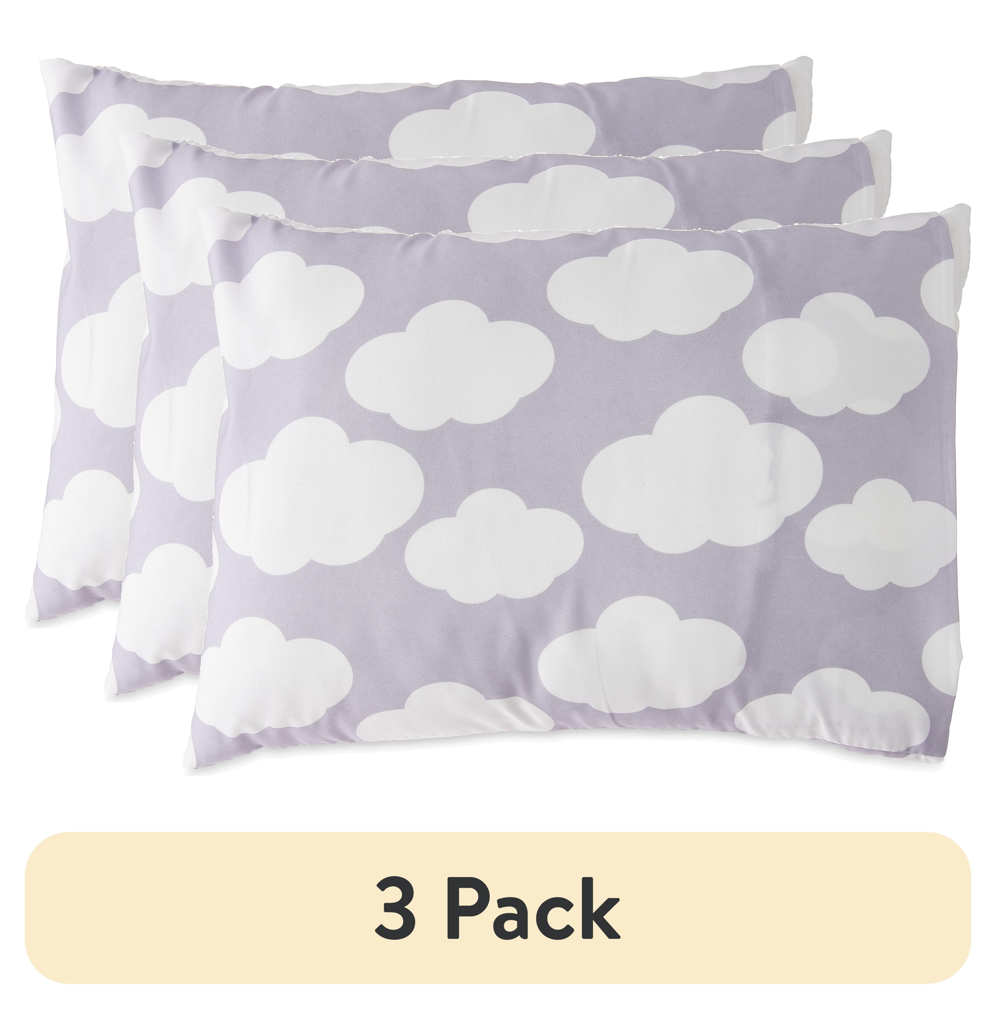 (3 pack) Parent's Choice Toddler Pillow with Removable Pillowcase, Cloud Print, 1 Count