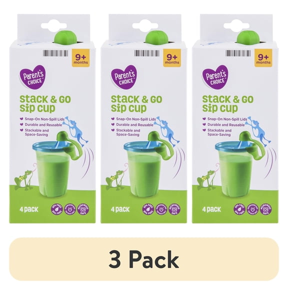 (3 pack) Parents Choice Parent`s Choice Sip Cup 4pk
