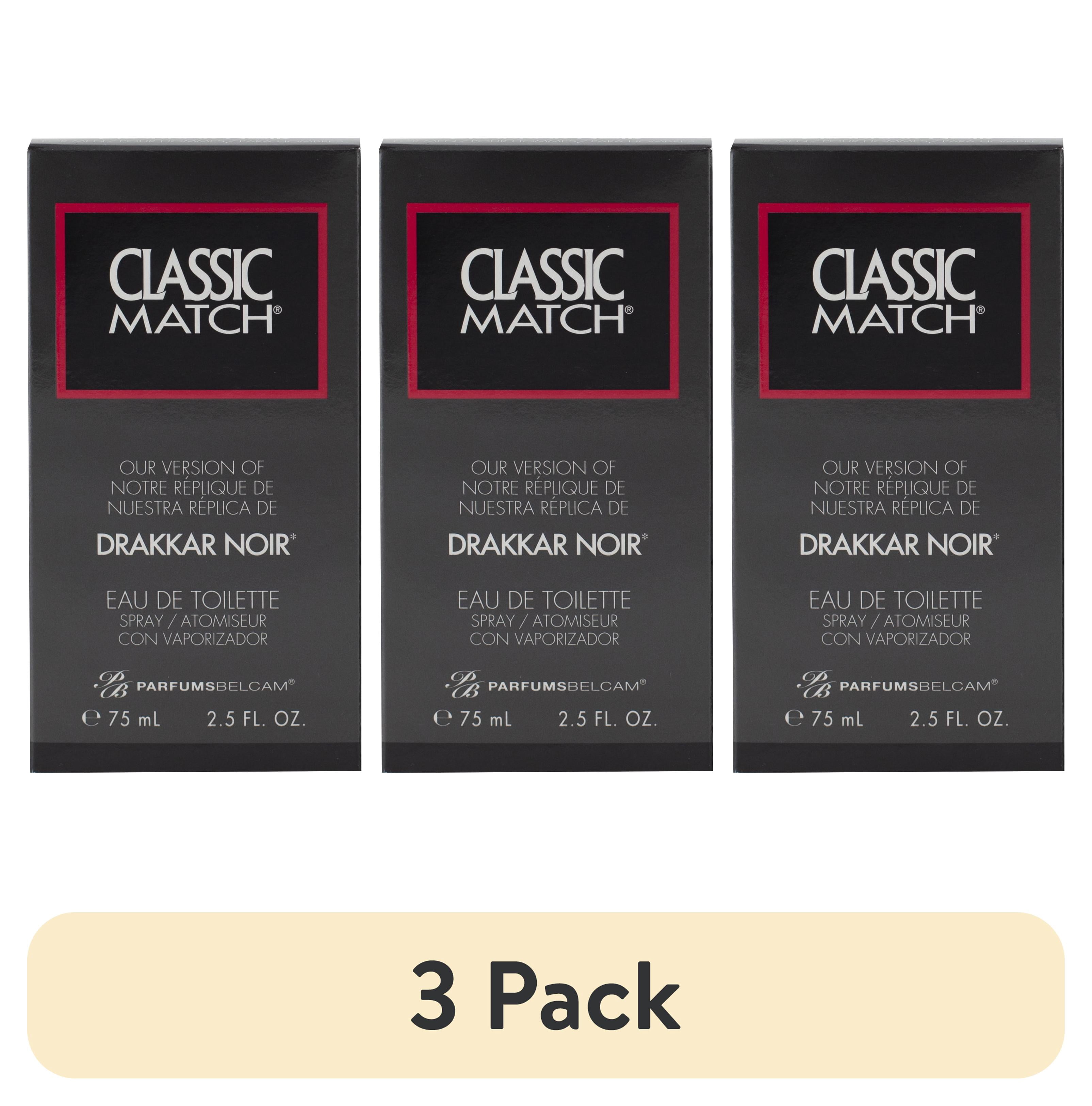 (3 pack) Parfums Belcam Classic Match Eau De Toilette, Cologne for Men, 2.5 fl oz