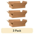 thumbnail image 1 of (3 pack) Partners Brand Flat Corrugated Boxes 24" x 14" x 4" Kraft 25/Bundle BS241404, 1 of 5
