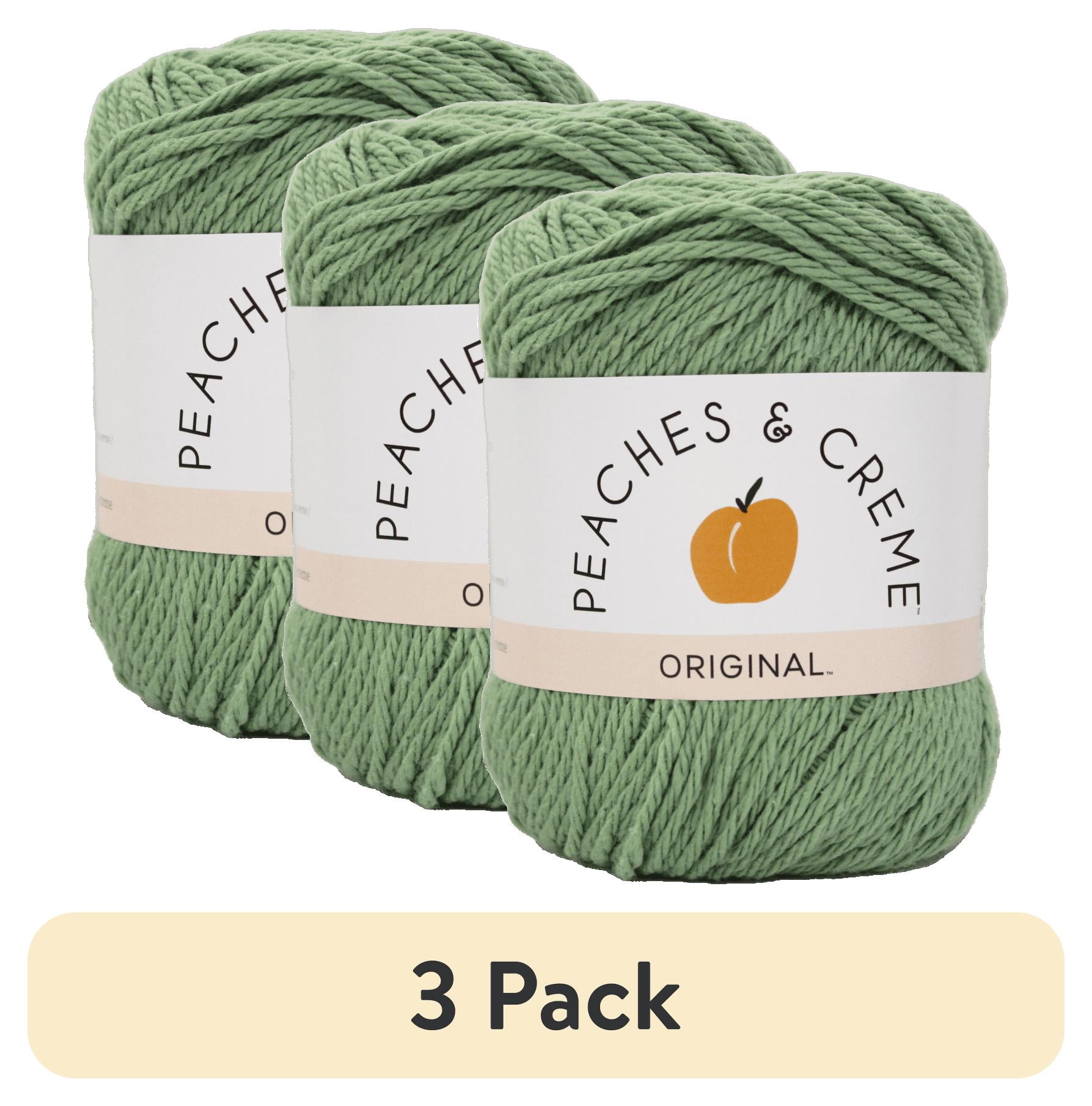 (3 pack) Peaches & Crème Cotton, Meadow, 2.5 oz