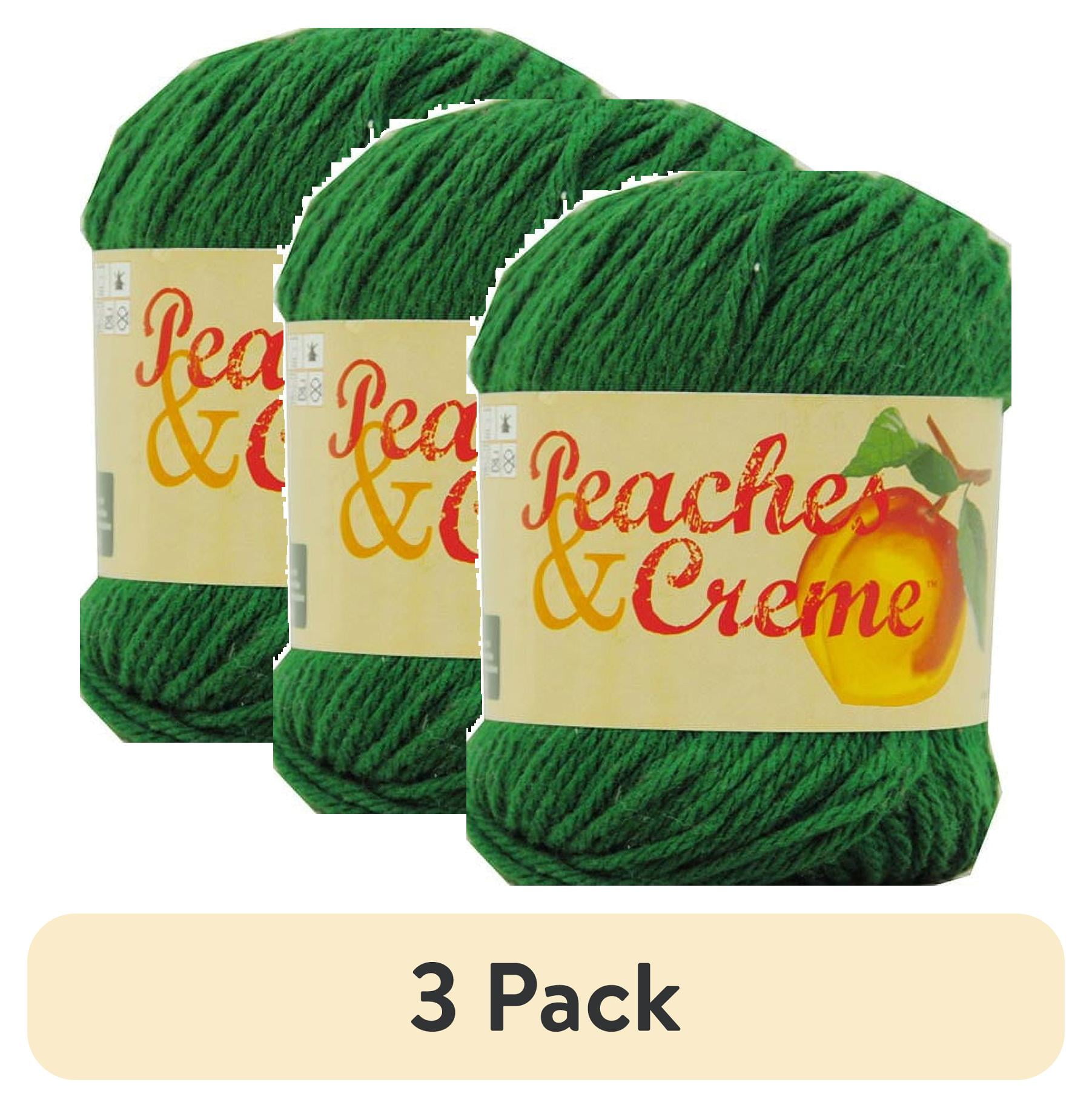 (3 pack) Peaches & Creme Cotton Yarn, Forest Green, 2.5 Oz. 3 Ply