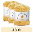 thumbnail image 1 of (3 pack) Peaches & Creme Solid 4 Medium Cotton Yarn, Gold 2.5oz/70.9g, 120 Yards, 1 of 7