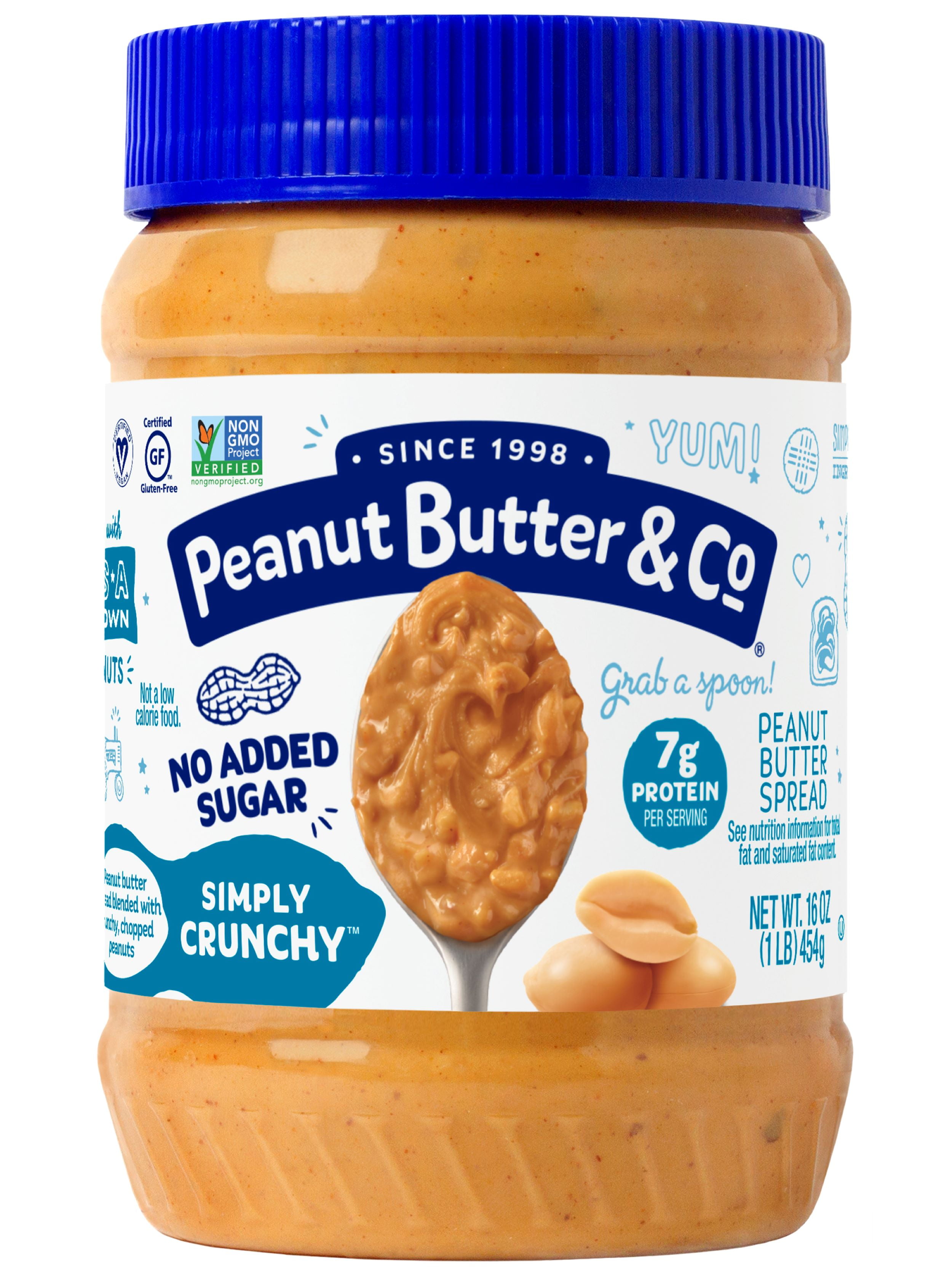 (3 pack) Peanut Butter & Co, Simply Crunchy, Peanut Butter Spead, 16 oz