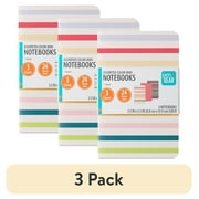 (3 pack) Pen+Gear Assorted Color Mini Notebooks, 3.5" x 5.5", 144 Ruled Pages, 3 Count