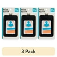 thumbnail image 1 of (3 pack) Pen+Gear Badge Holder, Black, 1 of 10