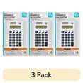 thumbnail interactive-video image 1 of (3 pack) Pen+Gear Basic 8-Digit Handheld Calculator, Portable Solar Calculator, White, 1 of 8