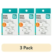 (3 pack) Pen+Gear Book Rings, Assorted Sizes, 8 Count