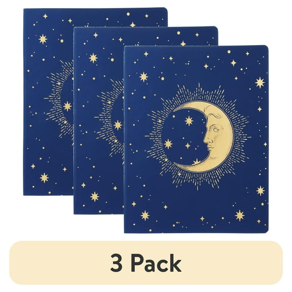 (3 pack) Pen+Gear Large Moon Journal, All Ages