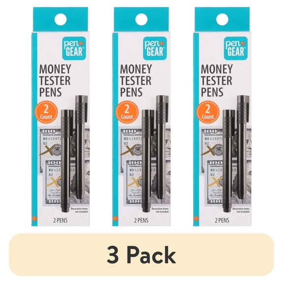 (3 pack) Pen+Gear Money Tester Pens, 2 Count