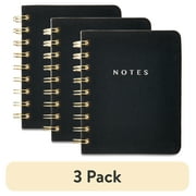 (3 pack) Pen+Gear Brand Small Memo Spiral Notepad, 4" x 5",192 Ruled Pages