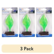 (3 pack) Penn-Plax Soft Silicone Lounging Green Leaf - Betta Resting Aquarium Decor - 5" x 2" x 1.50"