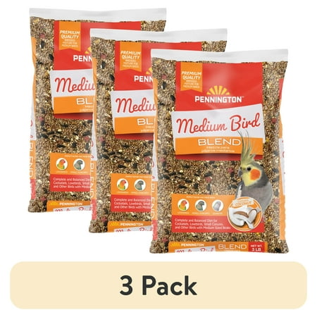 (3 pack) Pennington Medium Bird Blend 3 Pounds
