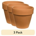 thumbnail image 1 of (3 pack) Pennington Red Terra Cotta Clay Planter, 6 inch Pot, 1 of 11