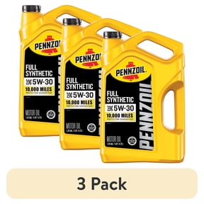 (3 pack) Pennzoil Full Synthetic 5W-30 Motor Oil, 5 Quart