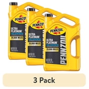 3 pack Pennzoil Ultra Platinum Full Synthetic 5W-30 Motor Oil, 5 Quart