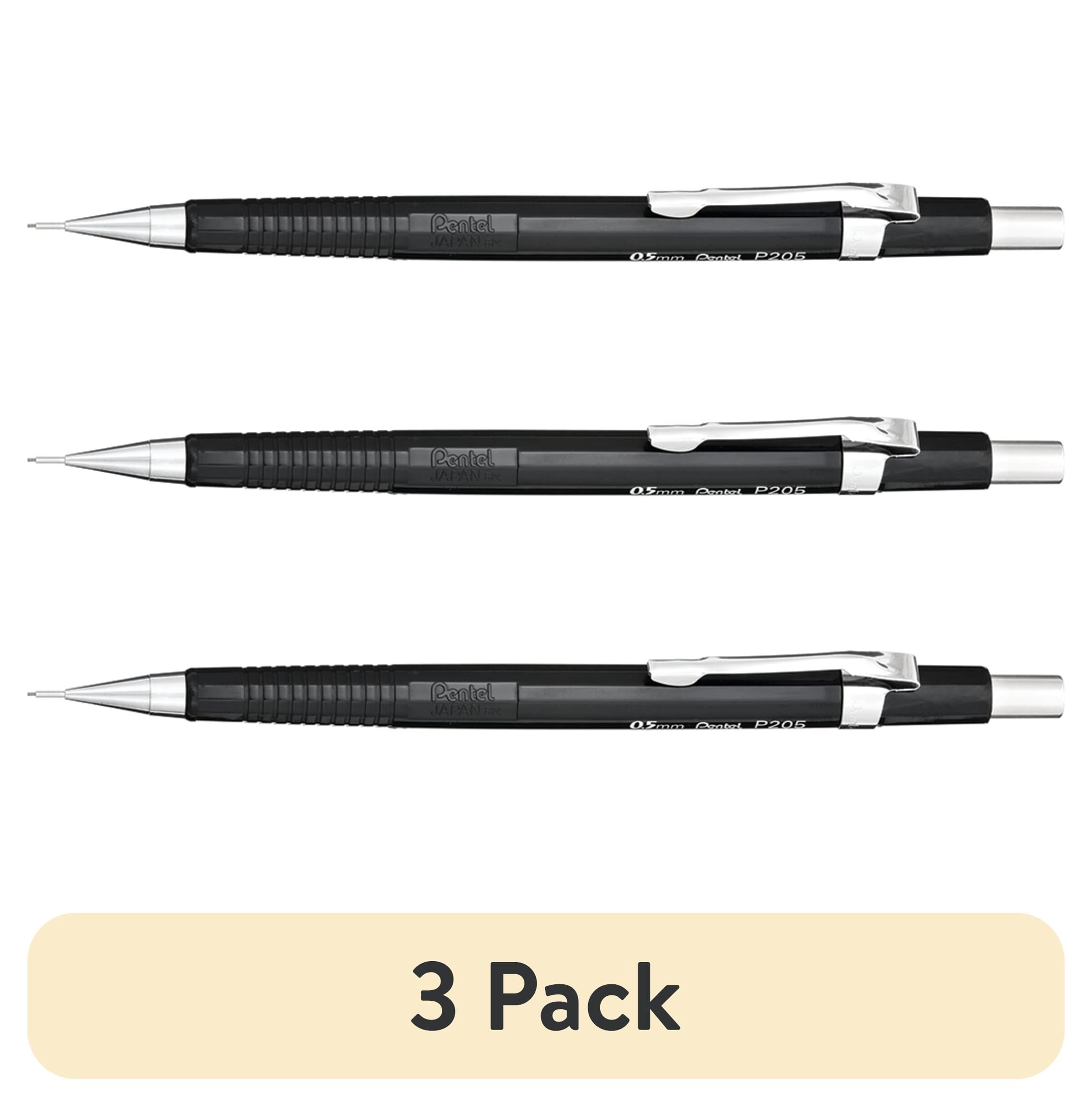 3 pack) Pentel Sharp Mechanical Pencil, .5mm, Black - Walmart.com