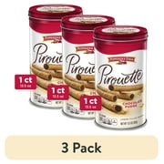 (3 pack) Pepperidge Farm Pirouette Cookies, Chocolate Fudge Créme Filled Wafers, 13.5 oz Tin