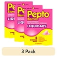 thumbnail interactive-video image 1 of (3 pack) Pepto Bismol Liquicaps, Upset Stomach Relief, Stomach Relief, Anti-Diarrheal, 12 Count, 1 of 11