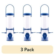 Perky Pet Navy 2-in-1 Tube Wild Bird Feeder, Blue