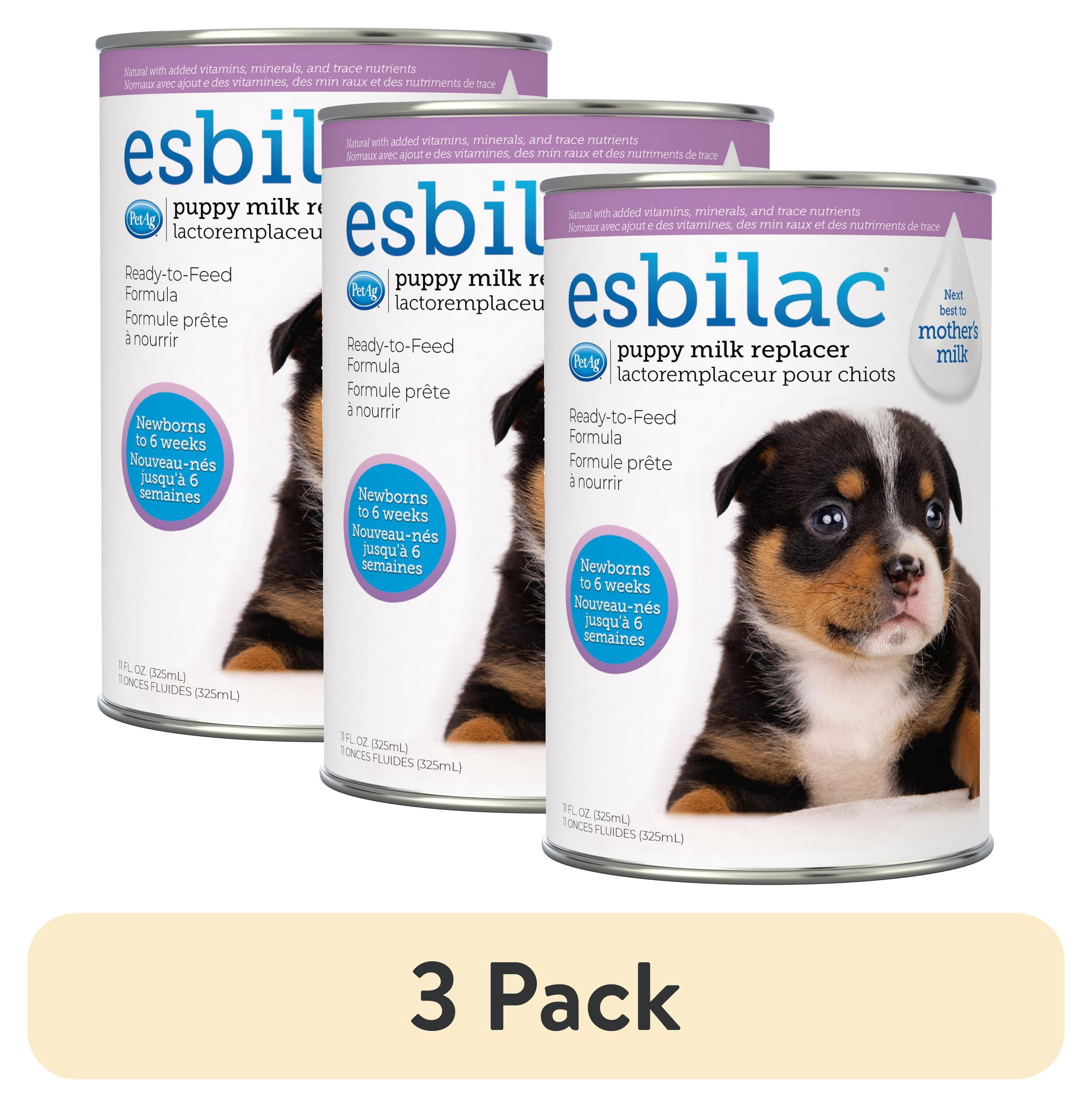 (3 pack) Pet-Ag Esbilac Puppy Milk Replacer Liquid, 11 oz