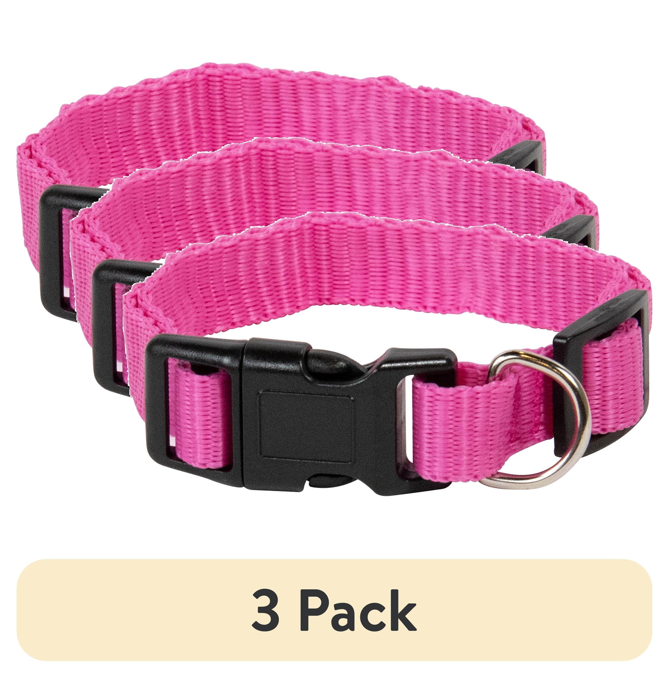 (3 pack) Pet Champion Medium Pink Collar for Dogs