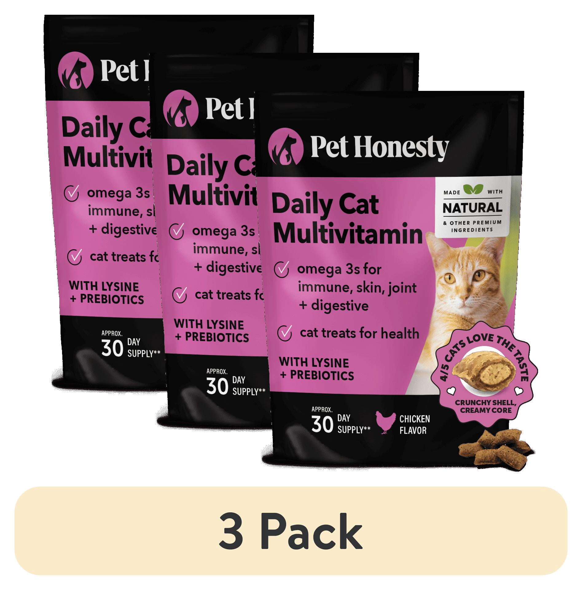 (3 pack) Dual Texture Multivitamin for Cats (Chicken Flavor)