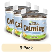 (3 pack) Pet Naturals Calming Chews for Dogs, Chicken, 90 Count