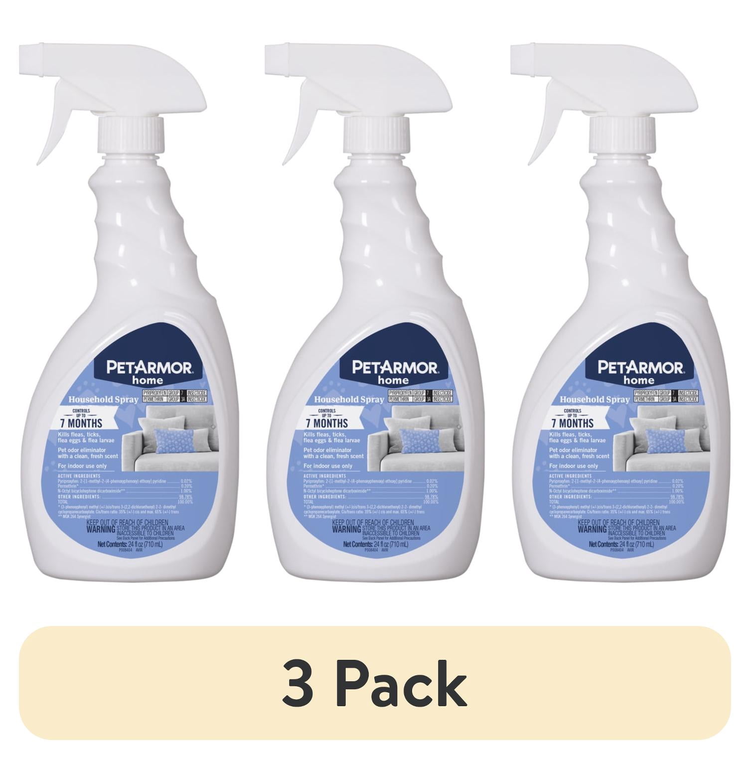 (3 pack) PetArmor Home Household Spray for Fleas and Ticks, 24 oz