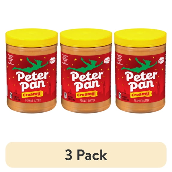 (3 pack) Peter Pan Original Creamy Peanut Butter Spread, 56 oz