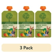 (3 pack) Peter Rabbit Banana, Mango, Broccoli & Kale Puree, 4.4 oz Toddler Snack