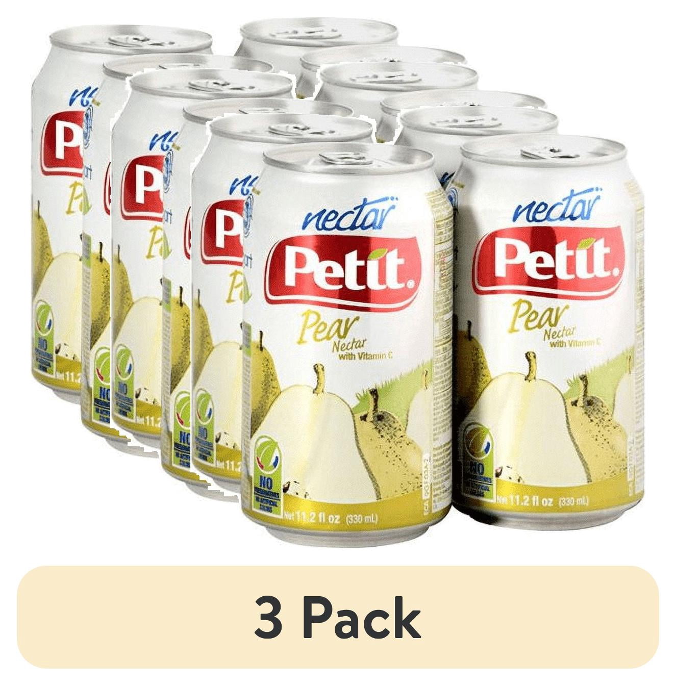 (3 pack) Petit Nectar, Pear Flavor, 11.2 fl oz, Creamy Texture