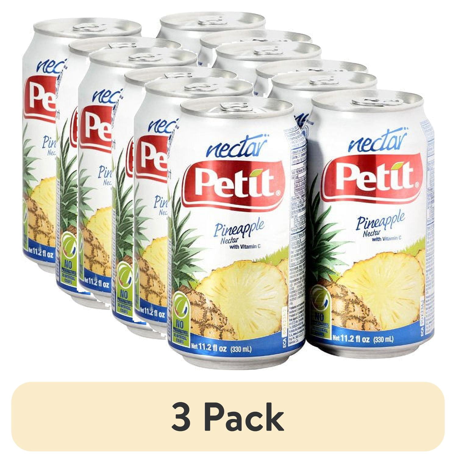 (3 pack) Petit Pineapple Nectar 11.2 fl oz, 4 Ct., Nectar Juice