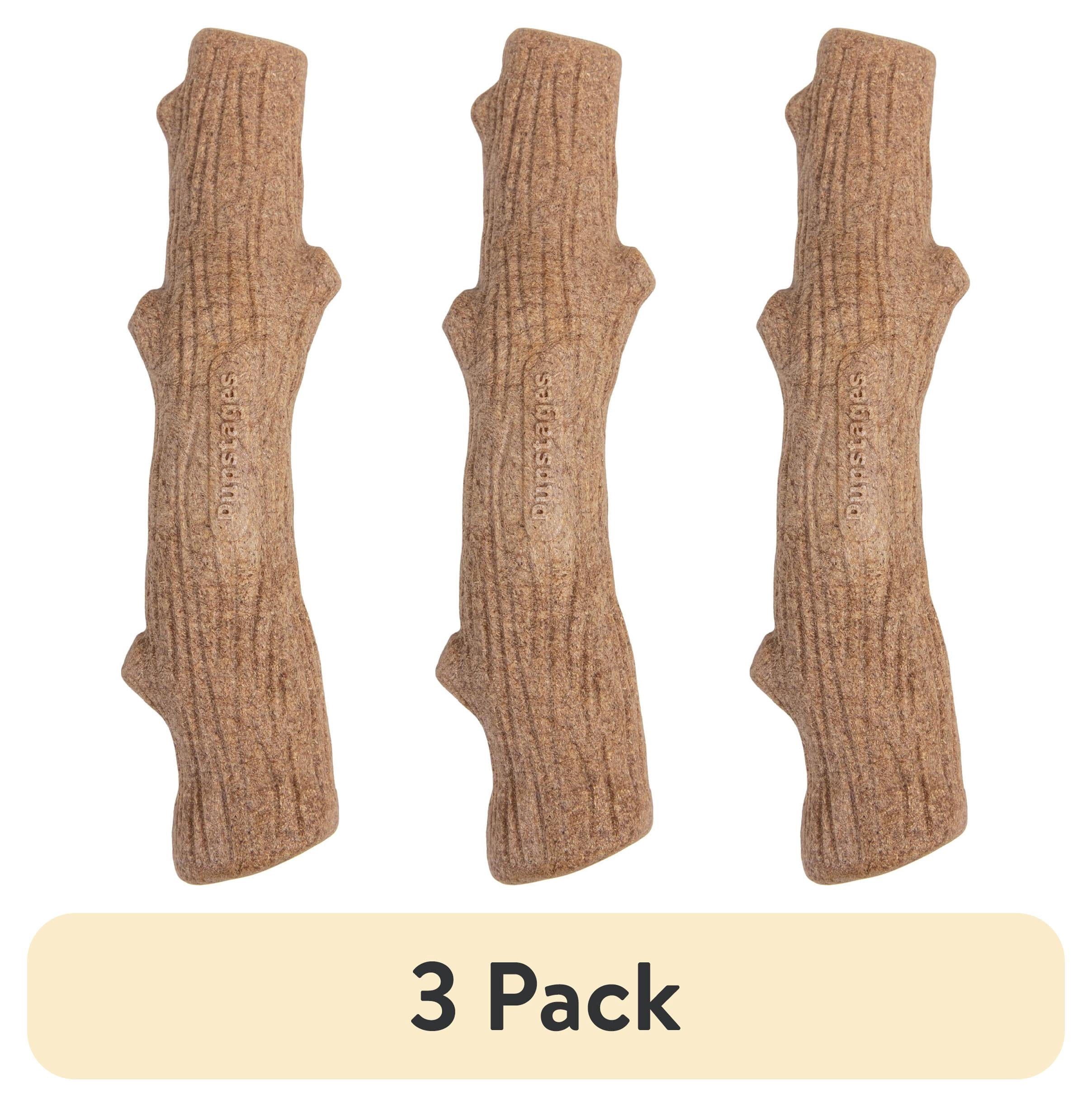 (3 pack) Pupstages Dogwood Stick Dog Chew Toy, Large, 8"