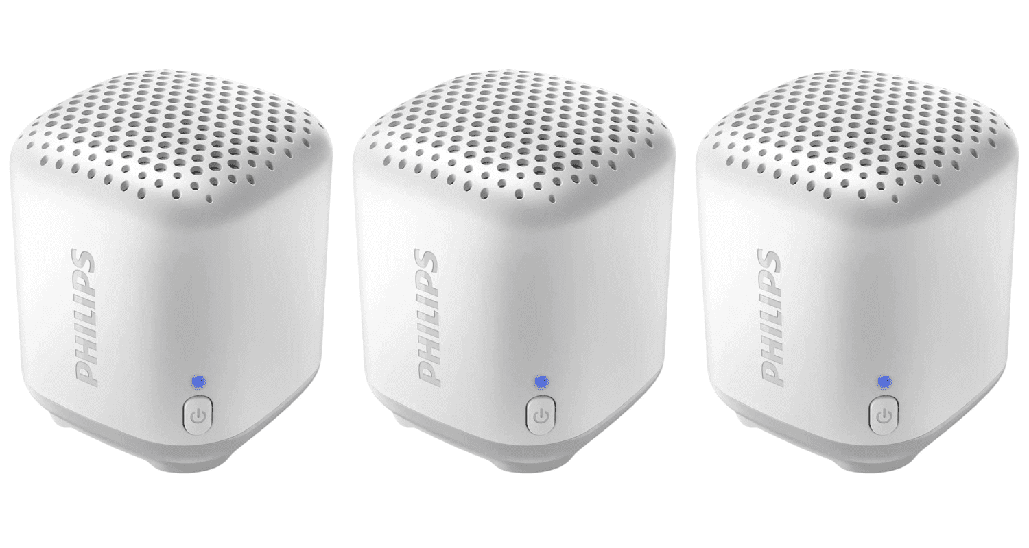pack) Philips Wireless Bluetooth Speaker Portable Waterproof