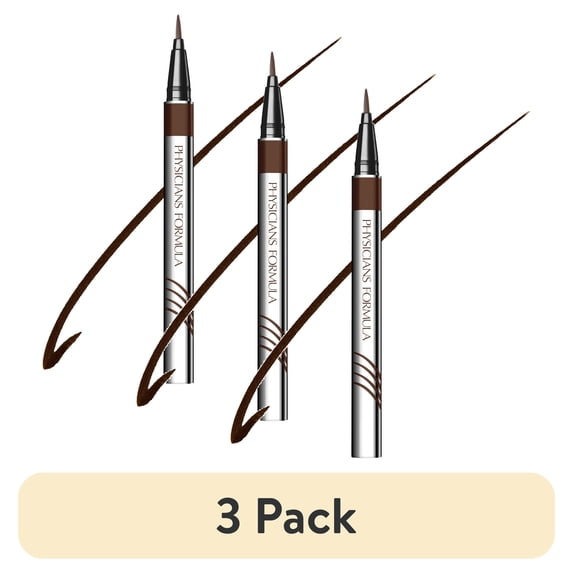(3 pack) Physicians Formula Eye Booster Liquid Eyeliner, Deep Brown