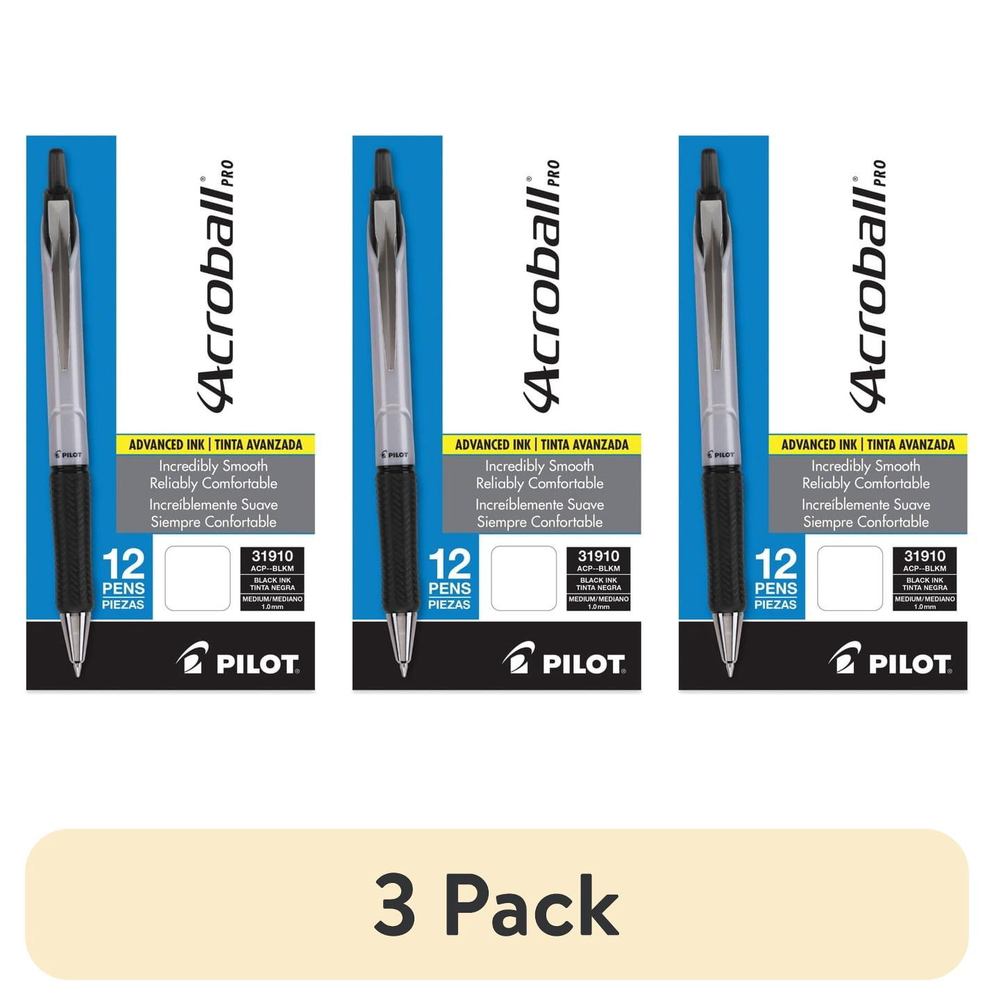 Pilot Acroball Ink Type (3 pack) Pilot, PIL31910, Acroball Pro Hybrid Ink Ballpoint Pen, 12 ...