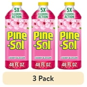 3 pack Pine-Sol Multi-Surface All Purpose Cleaner, Cherry Blossom, 48 fl oz