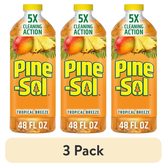 (3 pack) Pine-Sol Multi-Surface All Purpose Cleaner, Tropical Breeze ...