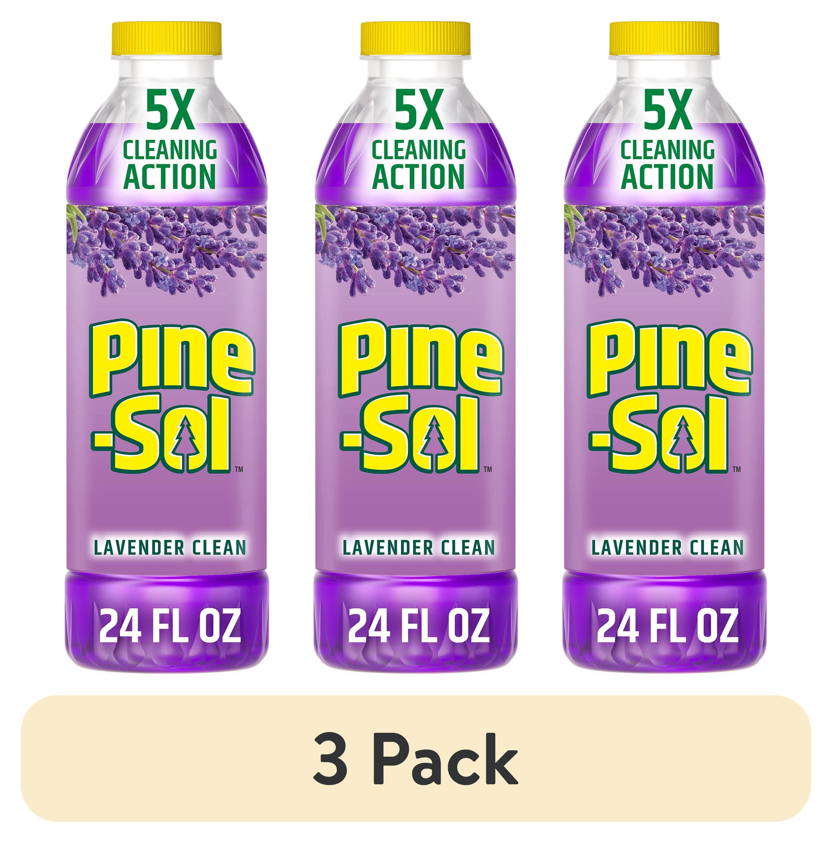 (3 pack) Pine-Sol Multi-Surface Floor Cleaner, Lavender Clean, 24 Fluid Ounces