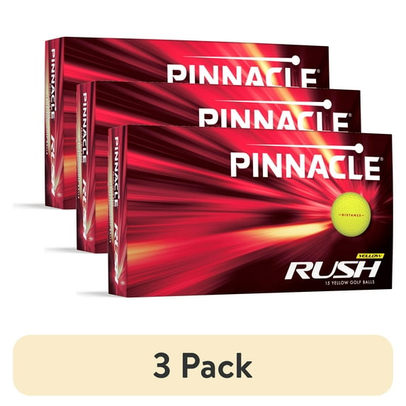 (3 pack) Pinnacle Rush Yellow 15-Ball