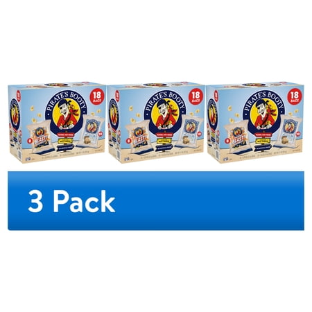 (3 pack) Pirate's Booty Gluten-Free Aged White Cheddar + Cheddar Blast Puffed Kid Snacks Variety Pack (18 count)